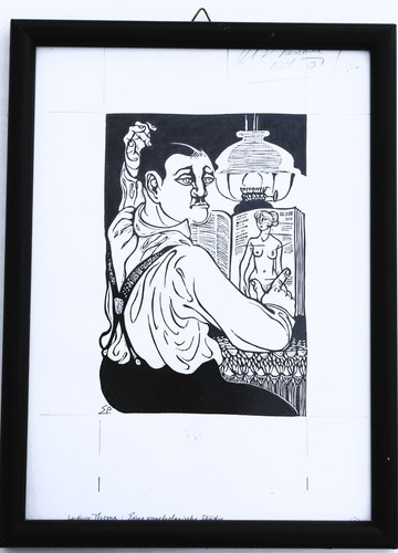 Original linolschnitt ludwig - original,