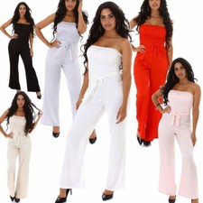 Damen Satin Overall Bandeau
