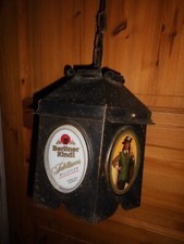 Alte Laterne Hängelampe Glas Metall Bierwerbung Berliner Kindl Dachbodenfund