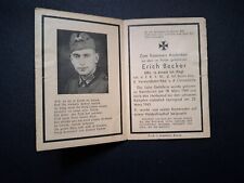 Sterbebildchen 2. WK