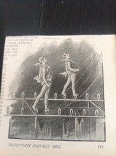 A1-6 Ephemera 1890er Jahre Bild Decke Walking Circus Act