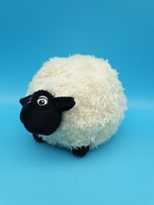 NICI Shaun Das Schaf Shirley Stofftier Plüsch 18cm Weiß Schwarz Dickes Schaf