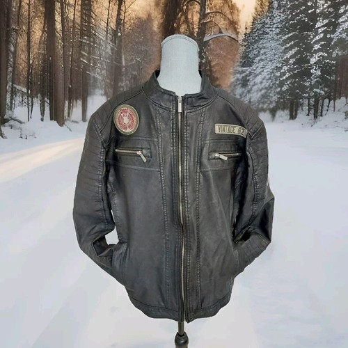Herren kunstlederjacke leichte - herren,