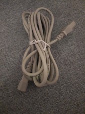 Verlängerungs Netzkabel  hellgrau für PC Anschluss Stecker + Buchse  4 Meter