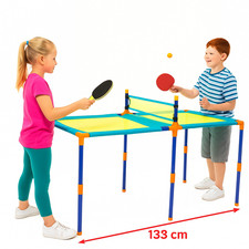 Tragbares Tischtennis Tischtennis Kind Kinder Klappspiel 133 cm Schläger Ballnetz