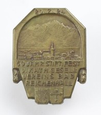 Tagungsabzeichen Stiftungsfest Kath.Gesell. Verein Bad Reichenhall 1924