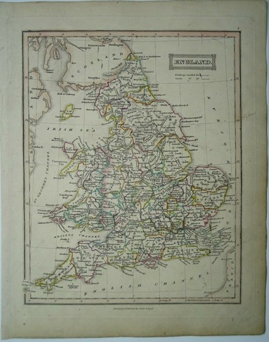 Antike landkarte von england - antike, &
