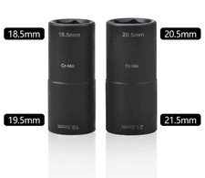 Kraft-Stecknuss 1/2" 18.5-21.5mm spezial Radmutter Ford Steckschlüssel Bit Nuss.