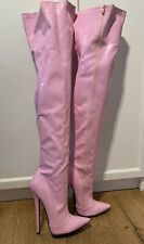 Overknees, Stiefel, Boots, High-Heels, Gr. 44 Damen/Herren/Diverse, 18,5 cm