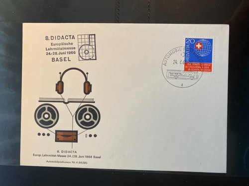 Schweiz 1966 automobilpost - schweiz,