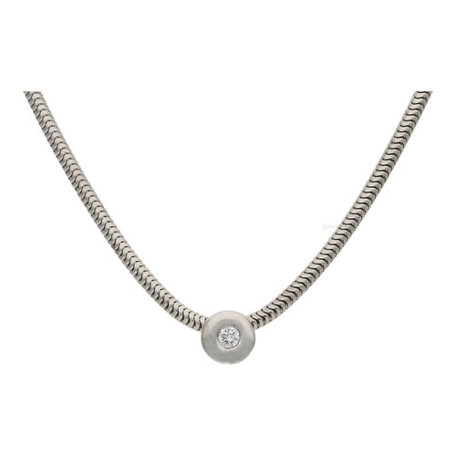 Schlangenkette weißgold 585 - schlangenkette,