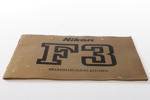 Nikon bedienungsanleitung - nikon, f3