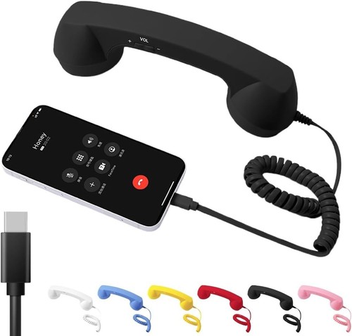 Retro telefonhörer usb 2026 - usb-c,