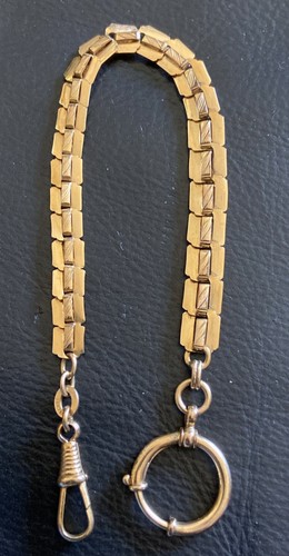 Antike goldfarbene uhrkette - antike,