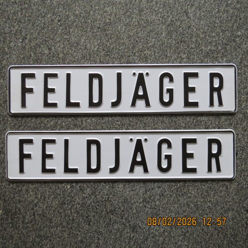 Feldjäger schild - 2x,