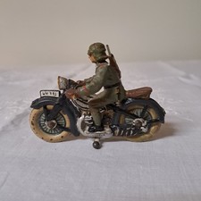 Lineol Motorrad mit Soldat