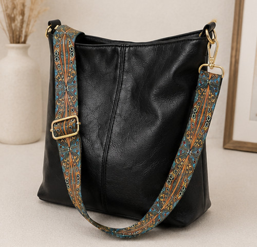 Schwarze hobo bag lässige - schwarze,