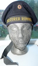 Deutsche Marine Bundemarine Matrosenmütze Zerstörer Zerstörer Rommel 1962 Gr. 57 - orig.