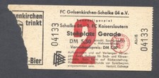 1969/70 -- FC Schalke 04 - 1. FC Kaiserslautern --- Bundesliga Ticket