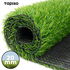 Rasenteppich Kunstrasen Grün 20 mm Meterware Garten Balkon Terrassen Wasserfest