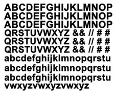 174 Buchstaben Sonderzeichen