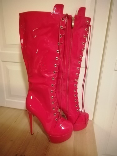 Kniestiefel plateau stiefel - plateau,,