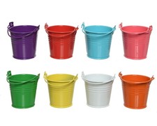 8 Dekoeimer mini 5x6cm bunt