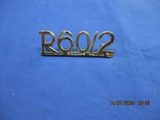 BMW Schriftzug R60/2 verchromt Schutzblech hinten