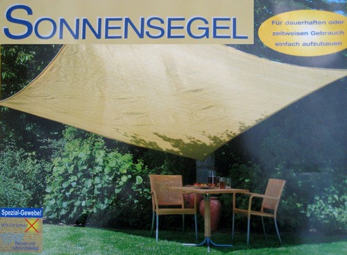 Sonnensegel viereck x 3 6 - viereck, 3,6