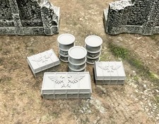 Munitionskiste / Fässer Set -