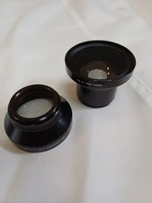 Weitwinkel Tele-Konverter für Videokameras, Brennweite 0,5 und 1,5 m. Beschreib.