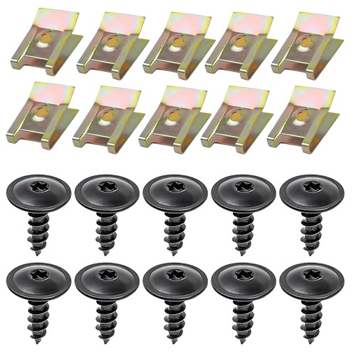 Sets schraube mutter clip - 10,