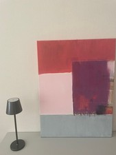 ACRYL  AUF LEINWAND BILD  60 X 80 CM IMMO SCHÖNE FARBEN 