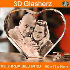 Herz 3D Laser Gravur Baby 2D