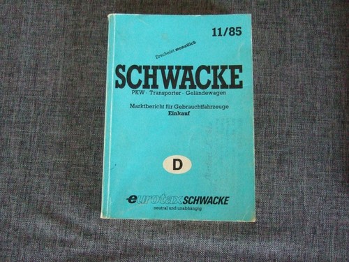 Schwacke marktspiegel - schwacke, ·