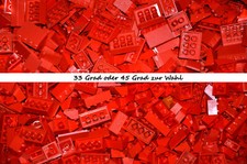 LEGO® 100x Dachsteine 33° oder 45° Slope  Rot  Haus Dach City gemischt Konvolut