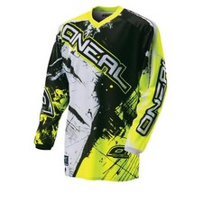 ONeal Element Jersey Shocker Schwarz Gelb Moto Cross Shirt MX DH Enduro MTB Bike