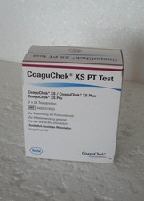 CoaguChek  XS PT  -  2x24 Teststreifen ungeöffnet in OVP  -  MHD 31.08.2026