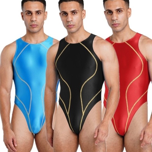 Herren metallic badeanzug - de,