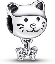 Pandora Katze & Schleife Charm
