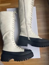 Catwalk Damen Schnürstiefel, Damen Schnürboots, Damen Schuhe Weiß, Größe 39