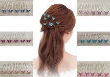 5 Haarnadeln Haarschmuck Schmetterling Butterfly Strass