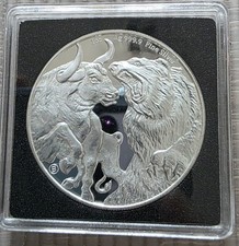 5000 Francs 1oz Silber 2023 Bull & Bär
