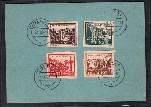 Sbz thüringen 112 - mi-nr., 112-115