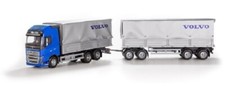 Emek 40954 - Volvo FH16 blau Hängerzug mit Plane - 1:25