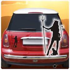 Hexe Katze Teufel Autoaufkleber Sticker Auto Aufkleber Teufelchen A2022 