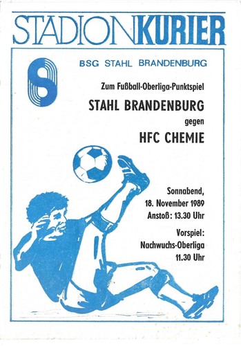 Ddr fußballprogramm stahl - fußballprogramm,