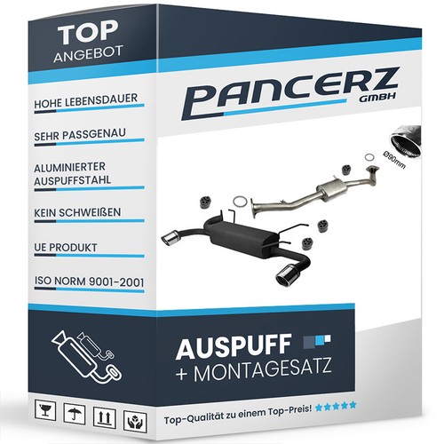 Sportauspuff 2x90mm für mazda - sportauspuff,