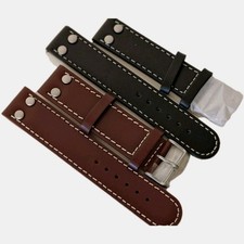  Original 2 st.Laco Fliegeruhr Leder  Armbänder  Aus Echtem Leder . * 22 MM*