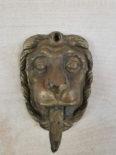 Antiker klingelknopf löwe mit - antiker,